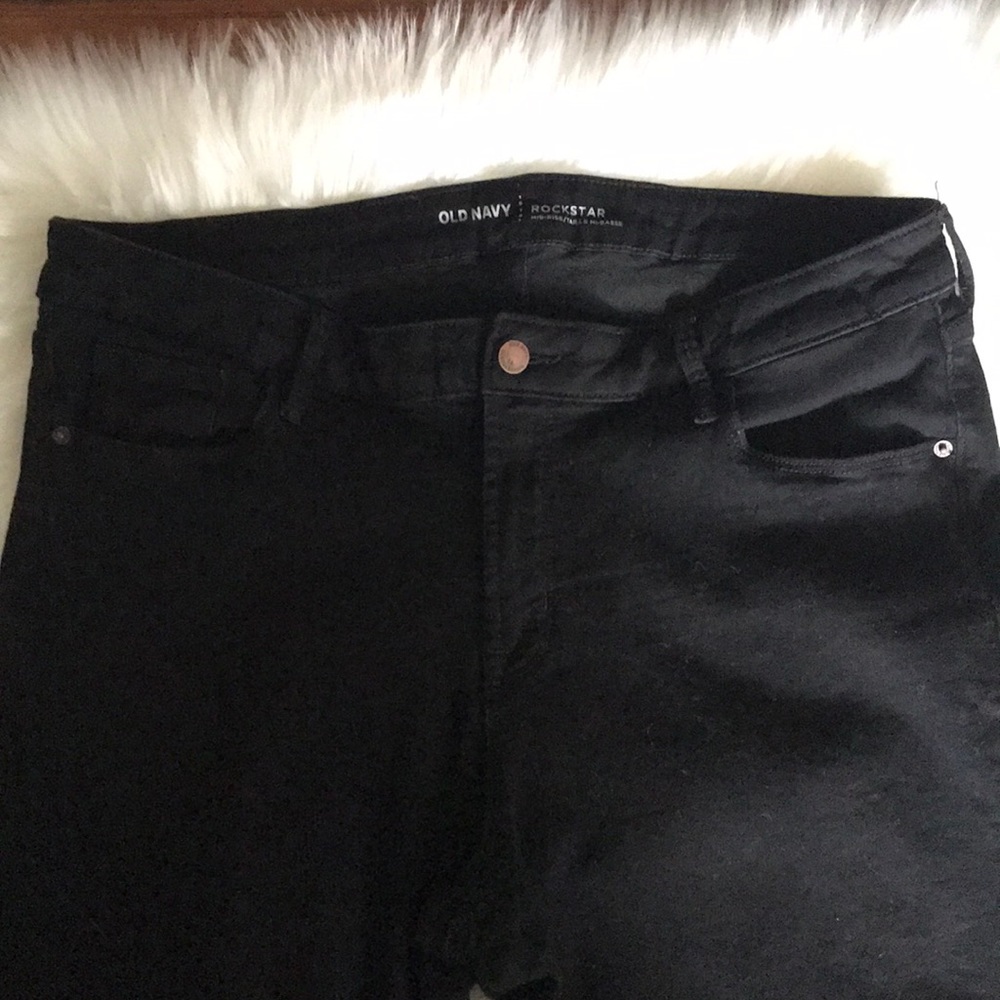 Old Navy Black Rockstar Jeans